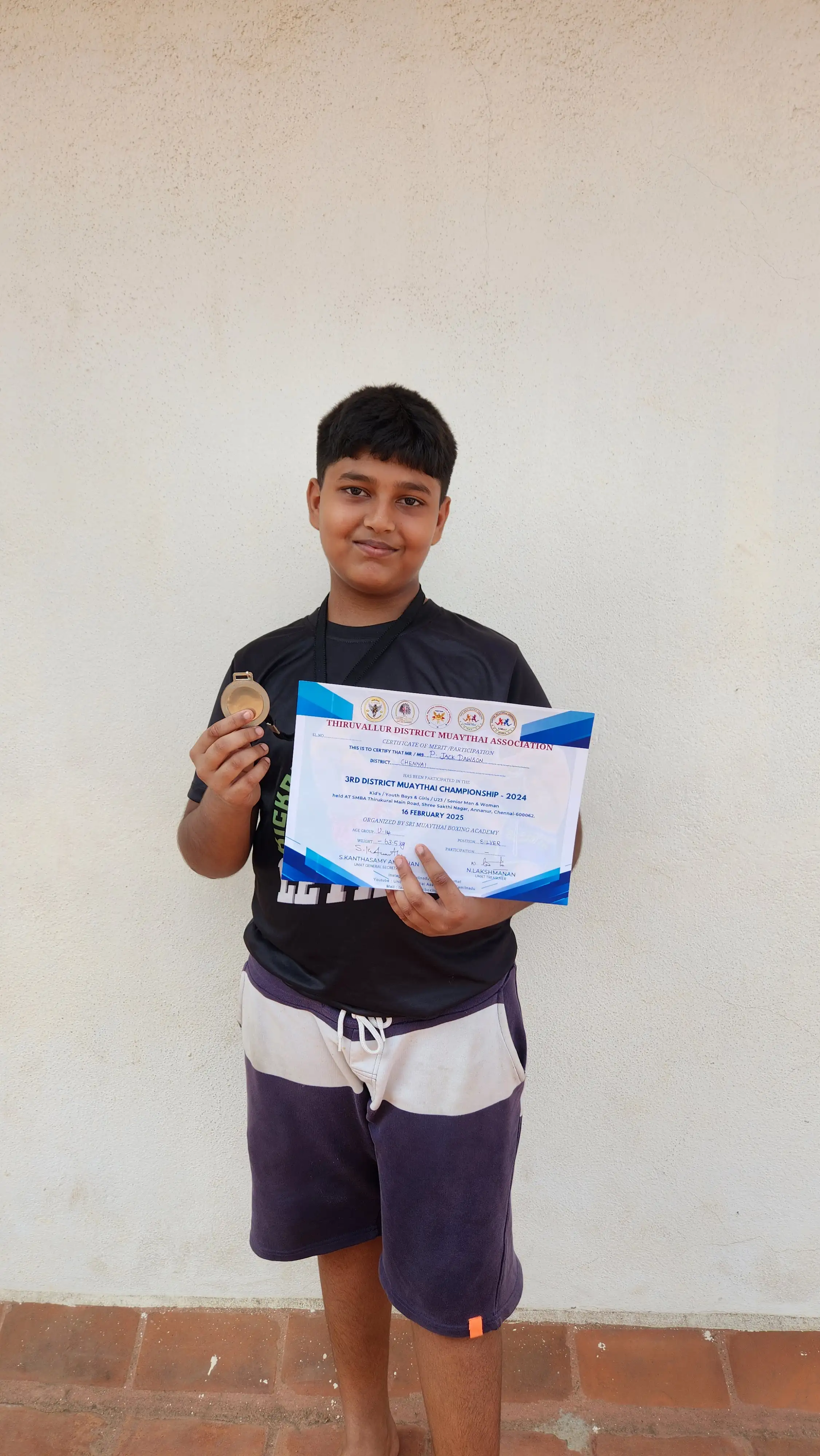 2025 District Muay Thai Championship medalist at Lethal Kickboxing Academy — photo 8